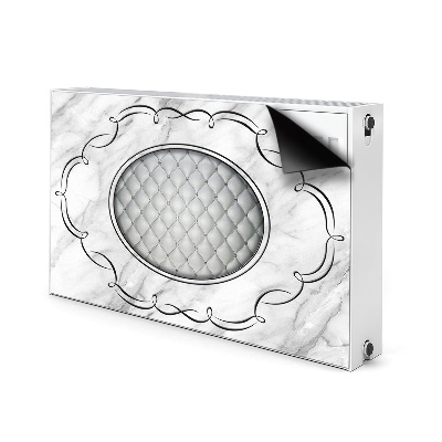 Cobertura magnética para radiador Padrão acolchoado em mármore