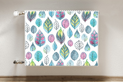 Cobertura magnética para radiador Folhas de desenho animado