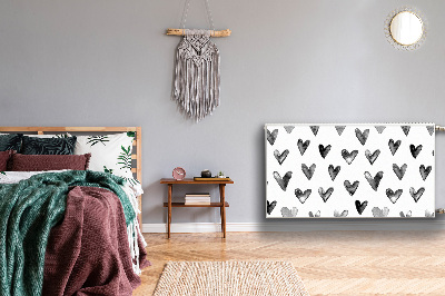 Capa magnética para radiador Corações pintados