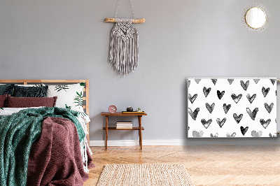 Capa magnética para radiador Corações pintados