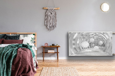 Capa magnética para radiador Túnel 3D abstrato