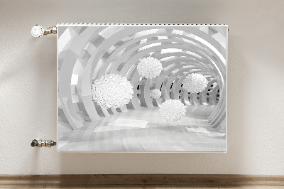 Capa magnética para radiador Túnel 3D abstrato