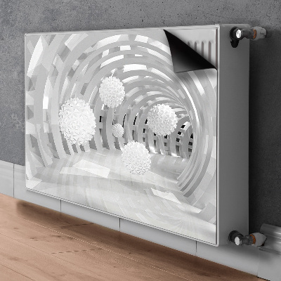 Capa magnética para radiador Túnel 3D abstrato