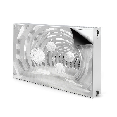 Capa magnética para radiador Túnel 3D abstrato