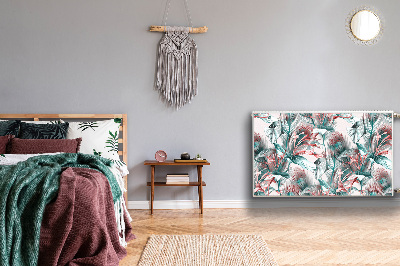 Cobertura magnética para radiador Desenho tropical