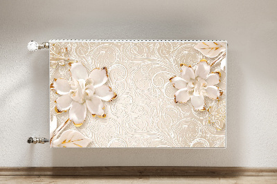 Cobertura magnética para radiador Gráficos florais