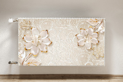 Cobertura magnética para radiador Gráficos florais