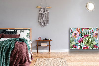 Capa magnética para radiador Cactos coloridos