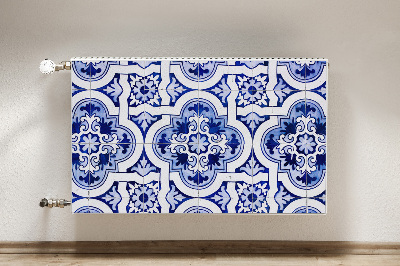 Capa magnética para radiador Azulejos azuis