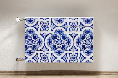 Capa magnética para radiador Azulejos azuis