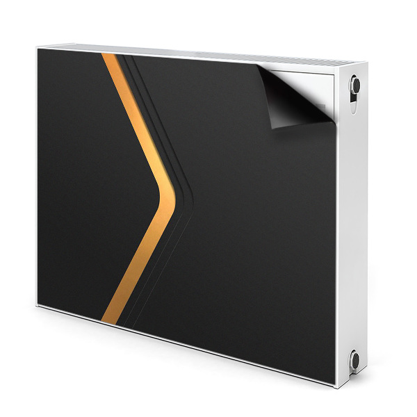 Capa magnética para radiador Gráficos pretos elegantes