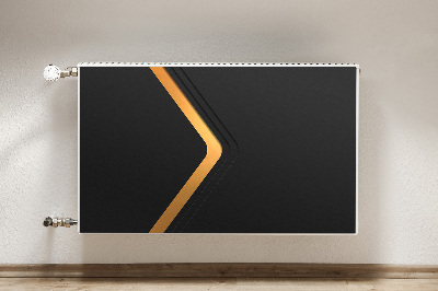 Capa magnética para radiador Gráficos pretos elegantes