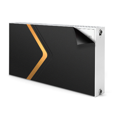 Capa magnética para radiador Gráficos pretos elegantes