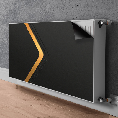 Capa magnética para radiador Gráficos pretos elegantes