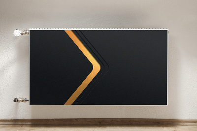 Capa magnética para radiador Gráficos pretos elegantes