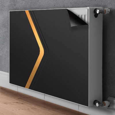 Capa magnética para radiador Gráficos pretos elegantes