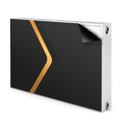 Capa magnética para radiador Gráficos pretos elegantes