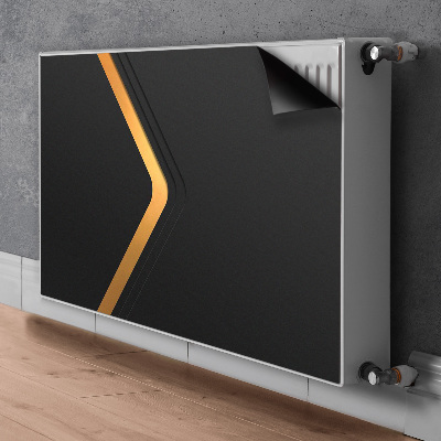 Capa magnética para radiador Gráficos pretos elegantes