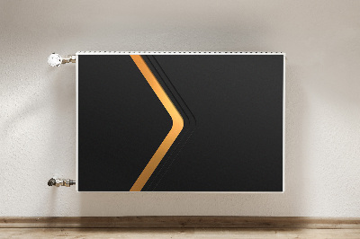 Capa magnética para radiador Gráficos pretos elegantes