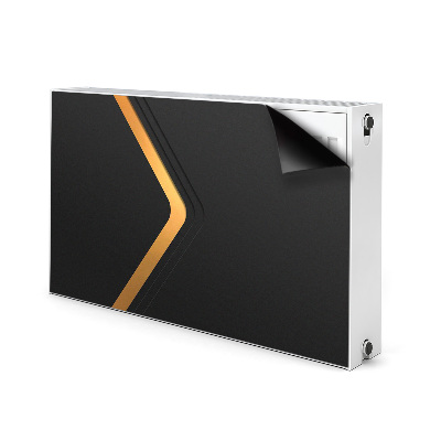 Capa magnética para radiador Gráficos pretos elegantes