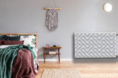 Cobertura magnética para radiador Ilusão 3D ondulada