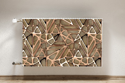 Capa magnética para radiador Malha de cobre de madeira