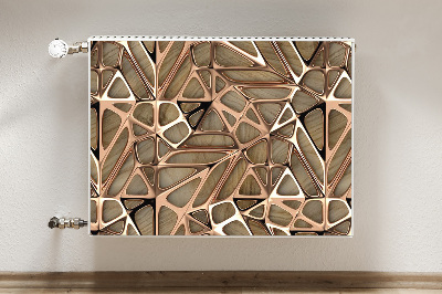 Capa magnética para radiador Malha de cobre de madeira