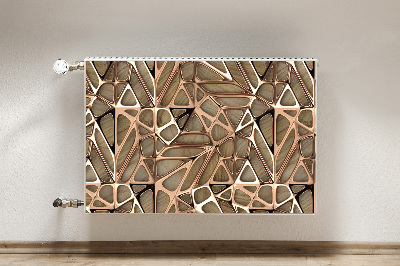 Capa magnética para radiador Malha de cobre de madeira