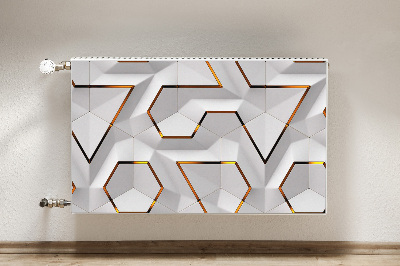 Cobertura magnética para radiador Padrão 3D moderno