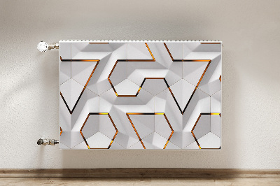 Cobertura magnética para radiador Padrão 3D moderno