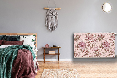 Cobertura magnética para radiador Peônias rosas