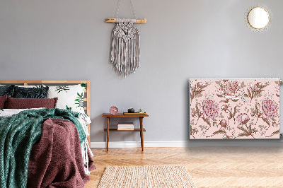 Cobertura magnética para radiador Peônias rosas