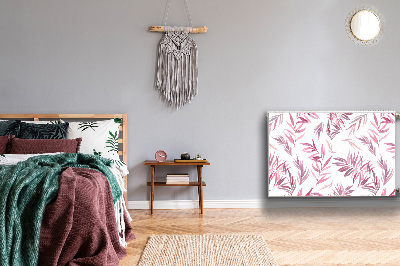 Capa magnética para radiador Folhas cor de rosa