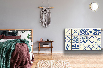 Cobertura magnética para radiador Azulejos azuis