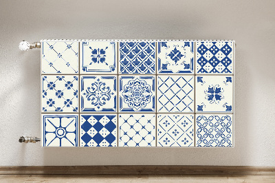 Cobertura magnética para radiador Azulejos azuis