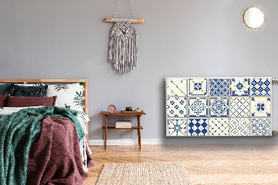 Cobertura magnética para radiador Azulejos azuis