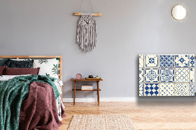 Cobertura magnética para radiador Azulejos azuis