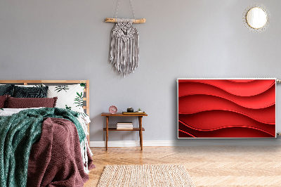 Capa magnética para radiador Abstração vermelha