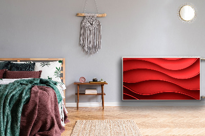 Capa magnética para radiador Abstração vermelha