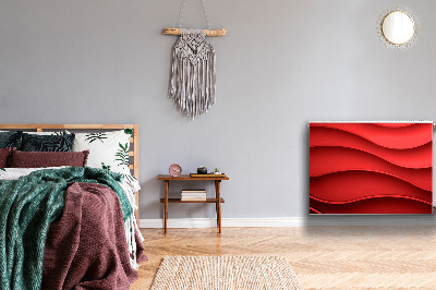 Capa magnética para radiador Abstração vermelha