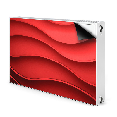 Capa magnética para radiador Abstração vermelha