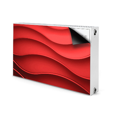 Capa magnética para radiador Abstração vermelha