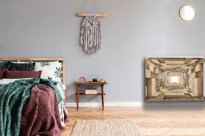 Cobertura magnética para radiador Madeira abstrata