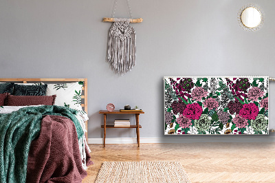 Capa magnética para radiador Flores vintage