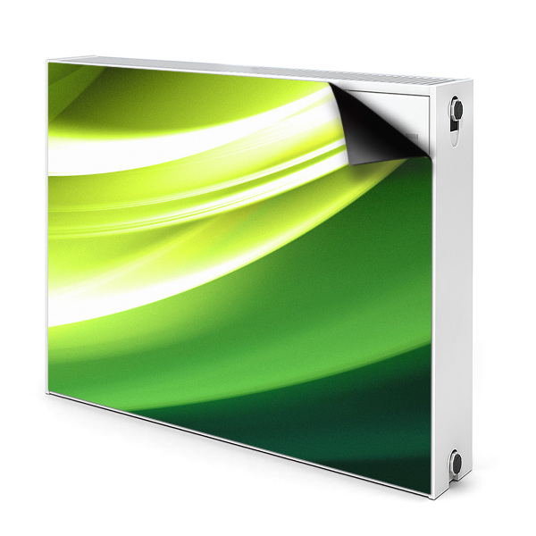 Capa magnética para radiador Abstração verde