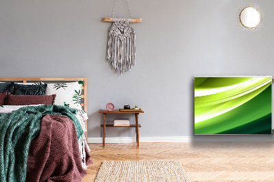 Capa magnética para radiador Abstração verde