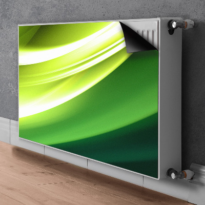 Capa magnética para radiador Abstração verde