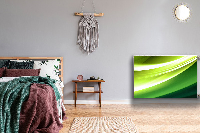 Capa magnética para radiador Abstração verde