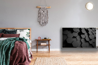 Capa magnética para radiador Favos de mel pretos