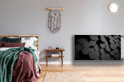 Capa magnética para radiador Favos de mel pretos